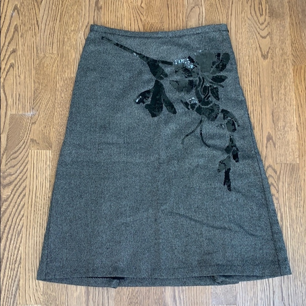 French Connection wool a-line skirt